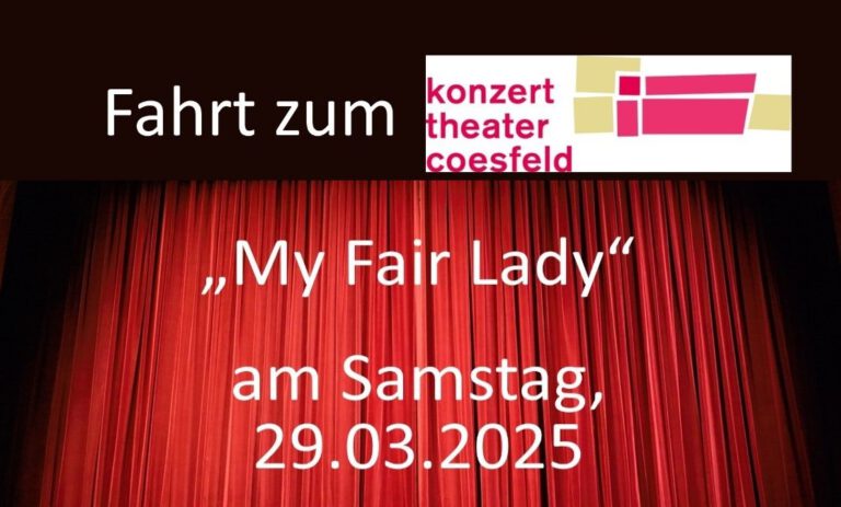 29.03.2025: Busfahrt zum Konzerttheater Coesfeld